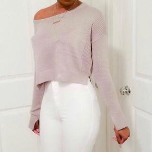 Garage cropped sweater size small